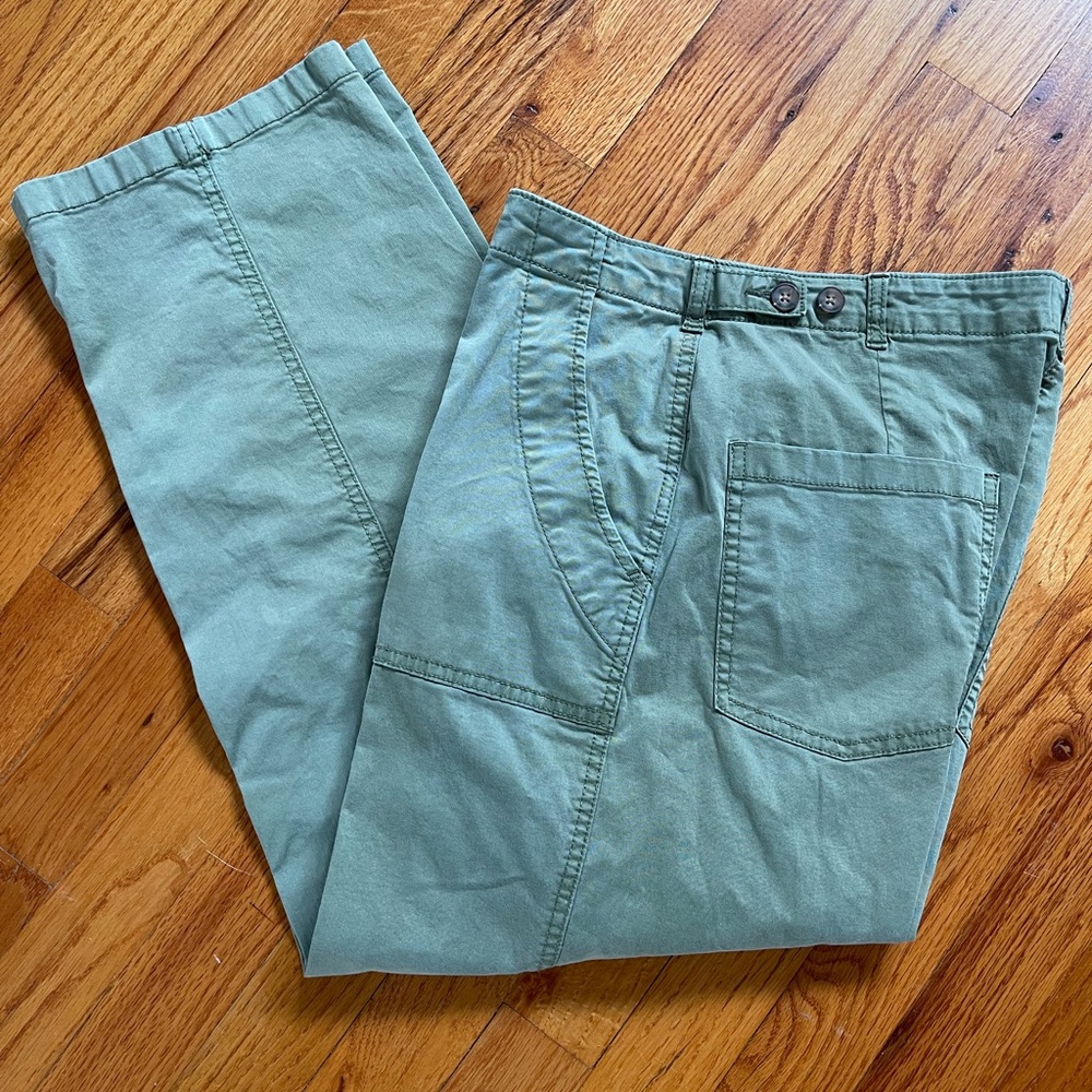 Nicole Miller Sage Green Cargo Pants